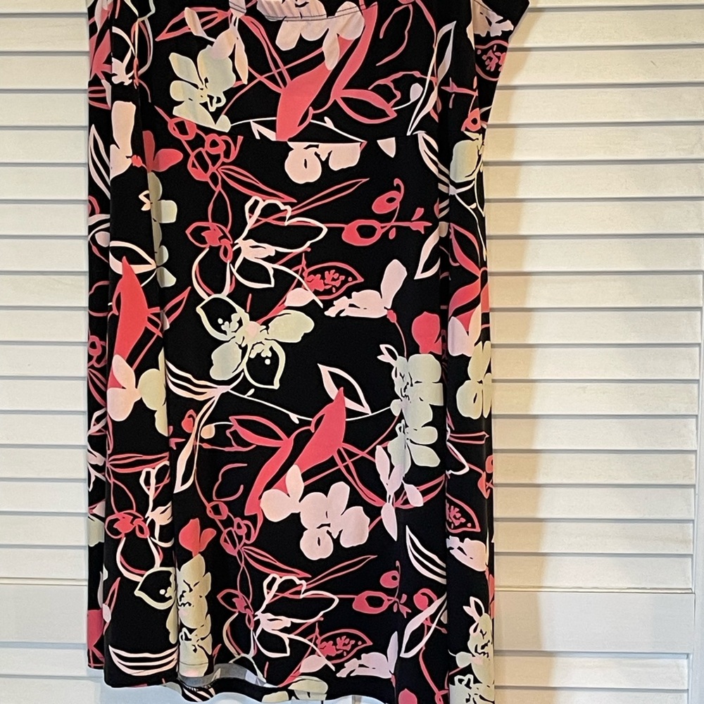 Medina elastic waist Flare Floral Shirt Size XL